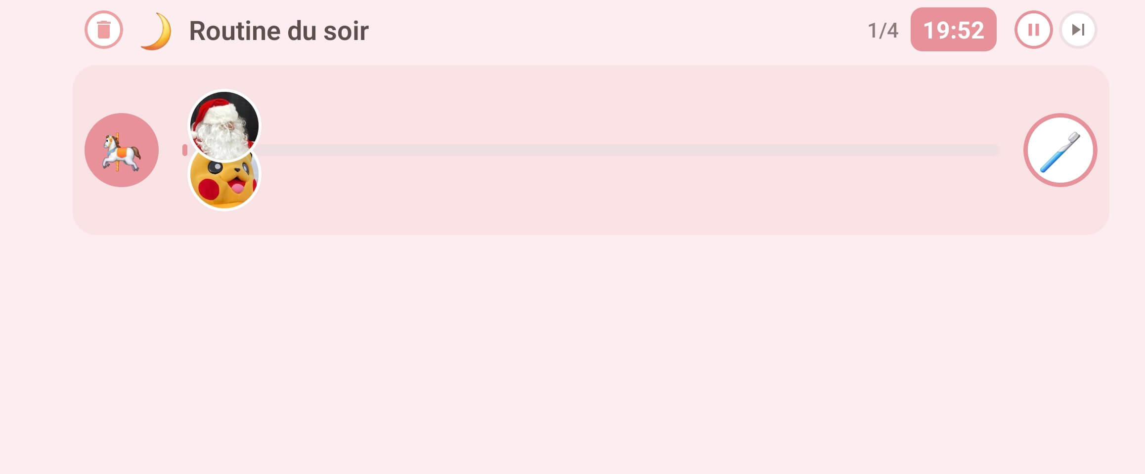 Player avec timer en cours